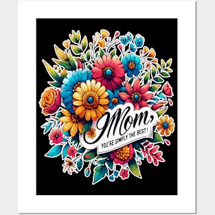 Moms Blooming Bouquet, A Tribute of Best Wishes Posters and Art